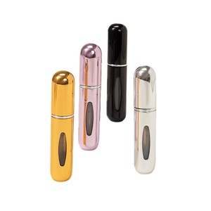 5ml Aluminum Perfume Refill Bottle <b>Small</b> Window Bottom Direct Fill Self-pumping Press Spray Travel Cosmetic <b>Container</b> - Product Image 2