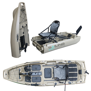 Kayak de pêche modulaire amovible de 3 mètres, nouveau design, avec chaise et pagaie, 3 pièces, petit, 1 personne, pour la pêche en mer, bateau pliable à assise surélevée - Product Image 2