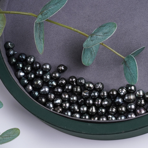 Bán Buôn Ngọc Trai 9-10Mm Tahiti Tự Nhiên Màu Đen Nước Mặn Lỏng Ngọc Trai Để Bán - Product Image 3