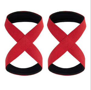 Haute Qualité Épais Figure 8 Sangles De Levage Puissance Poignets Haltérophilie Deadlifting Sangles D'entraînement - Product Image 1