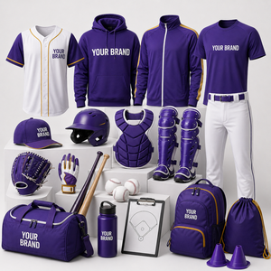 Custom Team Event Promotional Gear Set T-shirts Caps Gloves <b>Bat</b> Water Bottle Backpack For Corporate Branding and Marketing - Product Image 1