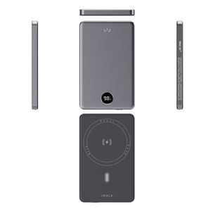 Высококачественная батарея Ультра тонкий 5000 мАч Беспроводная зарядка Power Bank светодиодный цифровой дисплей Type-C входной интерфейс 5 Вт выходная мощность - Product Image 6