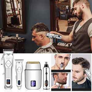 <span class=keywords><strong>Kit</strong></span> de tondeuses électriques rechargeables pour hommes Lanumi 973A, 4 en 1, <span class=keywords><strong>tondeuse</strong></span> professionnelle sans fil, lames en acier inoxydable USB, étanche IPX7 - Product Image 2