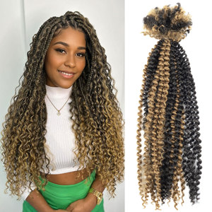 Extensiones de Cabello Sintético de Fibra de Alta Temperatura de 18 Pulgadas, Rizadas y Onduladas, con Clip, para Cosplay, Uso Médico y <span class=keywords><strong>Teatral</strong></span> - Product Image 1