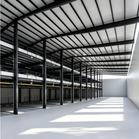 Taller de Estructura de Acero Prefabricada, Garaje, Edificio Moderno Modular de Múltiples Niveles para Almacenamiento de Automóviles, Sistema de Instalación Rápida