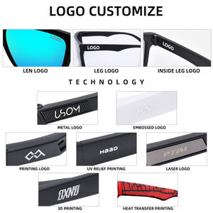 Lunettes de Soleil de Pêche Sans Monture Polarisées Carrées pour Hommes, Protection UV400 Anti-Corrosion par l'Eau de Mer, Marque Privée, Direct d'Usine Somta - Product Image 5