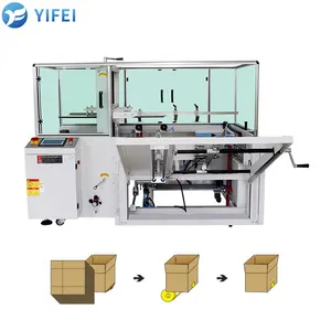 CE stable automatic carton erector for sealing and making box with taping bottom