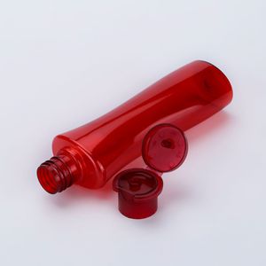 ขวดพลาสติก PET ทรงแบน ขนาด 150 มล. ฝาเปิดปิดแบบพลิก สำหรับบรรจุภัณฑ์ผลิตภัณฑ์ดูแลส่วนบุคคล - Product Image 1