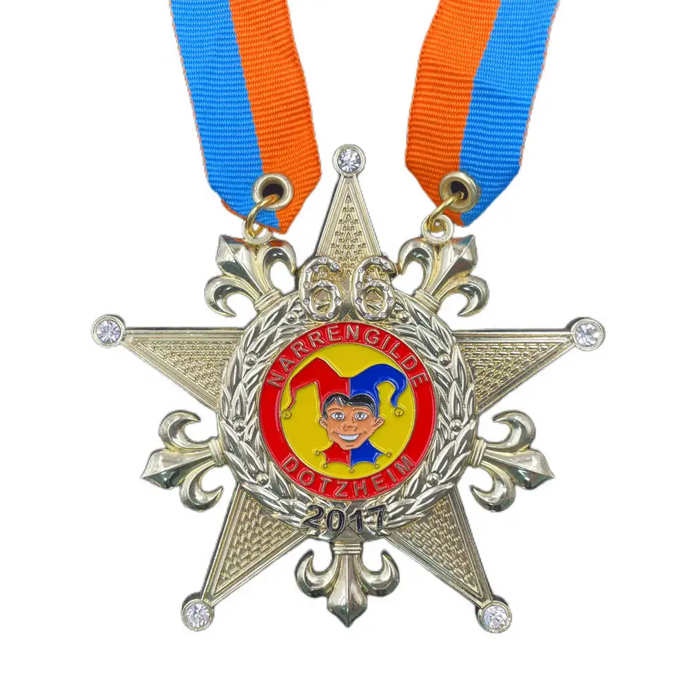 ميدالية صينية ثلاثية الأبعاد من سبائك الزنك ، ميدالية المينا ، ميدالية معدنية مخصصة من حجر الراين ، ميدالية معدنية ، ميدالية