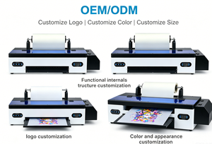 เครื่องพิมพ์อิงค์เจ็ท UV ขนาด 30 ซม. A3 ออลอินวัน สำหรับหัวพิมพ์ I3200 พร้อมเ<span class=keywords><strong>ค</strong></span>รื่องเขย่าผง  เครื่องรีดร้อนสำหรับงานทรานเฟอร์ ป้ายสติ๊กเกอร์ เสื้อยืด และเสื้อผ้า - Product Image 4
