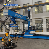 Nueva Estación de Trabajo Robótica de Soldadura Automática Zhouxiang H Beam con Riel de 12m para Soldadura de Estructuras de Acero