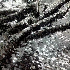 Tissu en dentelle tricotée à paillettes or rouge super bon marché pour vêtements et chaussures de mariage robes et accessoires brodés pour garçons - Product Image 1