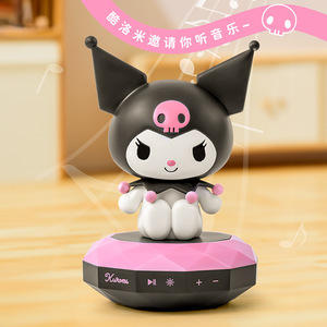 Haut-parleur Bluetooth Sanrio Kuromi, boîte à monnaie en forme de poupée de dessin animé, ornement de bureau portable, cadeau - Product Image 2