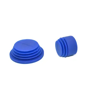 SWKS Blue Soft Silicone Stopper Rubber End Plugs Molded FKM NBR EPDM Rubber Sealing Parts