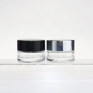 5g 10g空可再灌装玻璃瓶容器化妆化妆品面霜乳液泵瓶罐子罐子带盖