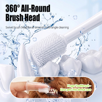 Ensemble de brosses à dents pour animaux de compagnie Nunbellpets à plusieurs têtes, ultra douces, à micro-bristles, pour nettoyer les dents des chiens et des chats, kit de soins bucco-dentaires