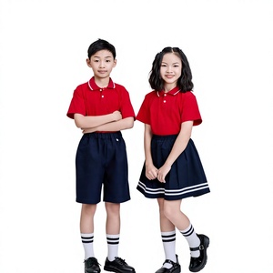 Uniforme Escolar Unisex de Alta Calidad para Secundaria, Personalizable con Logotipo, en Poliéster y Algodón, Transpirable, Resistente, Último Modelo - Product Image 1