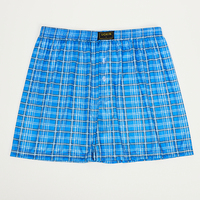 Vente en gros caleçon basique à carreaux pour homme 100% polyester pantalon ample pour homme de l'usine UOKIN Logo personnalisé