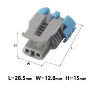 Honha Connecteur d'adaptation automobile 12V étanche à 2 pôles mâle et femelle avec contact en laiton, modèle DJ7024B-1.5-11/21 en PBT/PA66