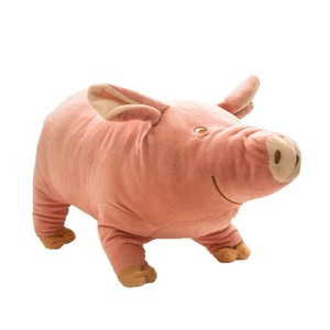 Juguete de Peluche de Cerdo Durmiente Rosa de 35cm/45cm, Juguete Interactivo con Sonido para Mascotas, Diseño Realista - Product Image 3