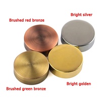 Couvre-vis pour ongles en laiton brossé brillant, 5 pièces, 10, 12, 14, 16, 18, 20, 25mm