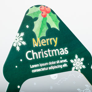 Tarjeta de Navidad 3D Hecha a Mano con Tallado en Papel, Tarjeta de Escultura en Papel Personalizada, Tarjeta de Felicitación Emergente de Navidad Cortada con Láser con Sobre - Product Image 5
