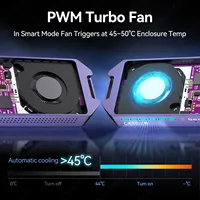 علبة SSD NVMe 2280 من الألومنيوم JEYI بسرعة 40 جيجابت في الثانية مع مروحة PWM ومنفذ USB4 وThunderbolt 4/3 وUSB3.2 للبيع بالجملة