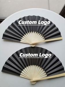 Elegant 21cm Bamboo Folding Paper <b>Fan</b> with Lightweight Bmaboo Handle Portable Chinese <b>Hand</b> <b>Fan</b> for Party Decorations - Product Image 5