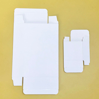 Caja de Cartón Blanca de Alta Gama con Logotipo Personalizado, Cajas de Embalaje Plegables, Impresión a Cuatro Colores, Laminación Brillante para Cosméticos