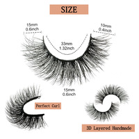 14 Pares de Pestañas Postizas con Efecto Desordenado y Voluminoso, Pestañas Rizadas y Gruesas Estilo Europeo y Americano, Pestañas de Maquillaje de Venta Caliente Transfronteriza