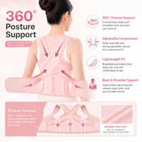 Ceinture Correctrice de Posture Respirante avec 3 Côtes de Soutien et Conception Épaules Dégagées pour Employés de Bureau et Adultes – Vente en Gros