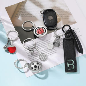 2025 модный спортивный брелок для ключей, футбол, баскетбол, бадминтон, теннис, боулинг, пинг-понг, металлический брелок с логотипом на заказ - Product Image 3