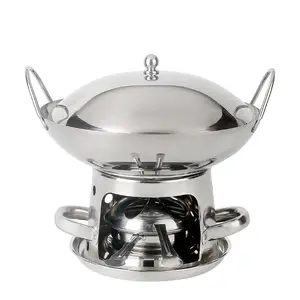 stainless steel buffet cooking pot Stove outdoors camping portable Alcohol Stove hot pots