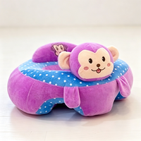 Siège de sol pour bébé en forme de grenouille Kawaii, siège d'apprentissage en peluche douce, jouet en peluche détachable, base antidérapante, rembourrage en coton PP et polyester