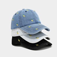 Gorra de Vaquero Landfond, Gorra de Béisbol de 6 Paneles de Mezclilla Bordada con Mango, Nueva, Moderna, para Mujer, Comercio Electrónico Transfronterizo