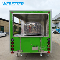 WEBETTER Hotdog BBQ Food Trailer Concession Trailer Outdoor Hot Dog Cart Four à pizza entièrement équipé Food Truck à vendre