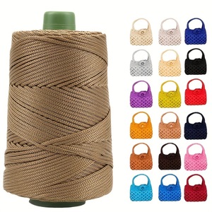 100% पॉलिएस्टर मैक्रेम कॉर्ड कॉर्ड के लिए 3 मिमी चंकी यार्न रस्सी - Product Image 2