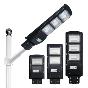 Lámpara LED Solar Integrada de Alta Luminosidad IP65 Impermeable para Exteriores, Precio al por Mayor, 60W 120W 180W, con Sensor, de Plástico - Product Image 2