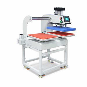 Nouvelle <span class=keywords><strong>presse</strong></span> à <span class=keywords><strong>chaud</strong></span> électrique entièrement automatique <span class=keywords><strong>40x50</strong></span> 40*60cm double station pour l'impression sur t-shirts et tissus - Product Image 1