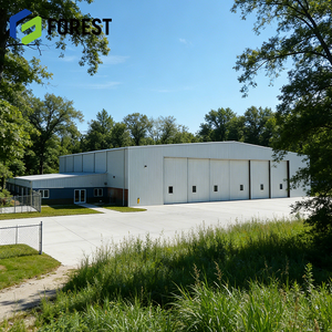 Hangar de Aviones Moderno con Estructura de Acero Prediseñada, Resistente al Viento, para Almacenamiento de Aviones, Listo para Enviar - Product Image 1