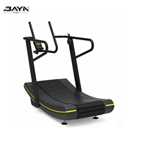 Tapis roulant manuel incurvé BN Commercial Gym, tapis roulant auto-alimenté non motorisé pour l'entraînement cardio, équipement de fitness