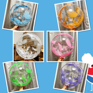 Adesivi per Palloncini Bobo Stampati all'Ingrosso, Palloncini Bobo Trasparenti LED in PVC da 10 Pollici Iridescenti Olografici - Product Image 4