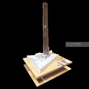 Maquette de gratte-ciel de bureau moderne personnalisée en plastique, matériaux de haute qualité, impression 3D, découpe laser, personnalisation complète sur mesure - Product Image 4