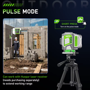 Nivel Láser <span class=keywords><strong>Huepar</strong></span> de Nuevo Diseño, <span class=keywords><strong>3D</strong></span>, 16 Líneas, Alta Precisión, con Función Bluetooth, ZK03DG - Product Image 5