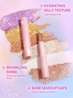 Pensil Eyeshadow dan Highlighter Jelly Efek Dew Terlaris, Ultra Shimmer, Multi Warna