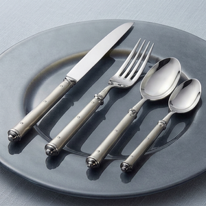 Juego de cubiertos ACME Hollow Matte Satin de acero inoxidable con acabado satinado mate, perfecto para comedor, cocina y restaurante. - Product Image 1
