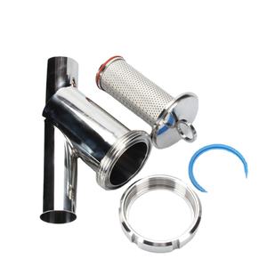Filtro sanitario tipo Y de acero inoxidable SUS304 316L Tri-Clamp para la industria farmacéutica de alimentos lácteos, malla 100 personalizable - Product Image 4
