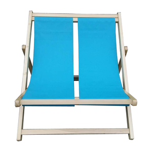 Silla <span class=keywords><strong>de</strong></span> playa <span class=keywords><strong>de</strong></span> madera para exteriores <span class=keywords><strong>de</strong></span> doble asiento <span class=keywords><strong>de</strong></span> alta calidad, gran oferta, tumbona plegable con función portátil para hoteles y parques - Product Image 2