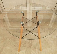 Meubles de salle à manger Table basse en verre de qualité supérieure Meubles pour café de restaurant Table basse de luxe de haute qualité