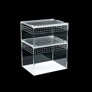 Boîte de présentation de bureau en acrylique transparent magnétique forte <span class=keywords><strong>pour</strong></span> animaux de compagnie <span class=keywords><strong>pour</strong></span> insectes araignées aménagement paysager Reptiles autres petites créatures - Product Image 2